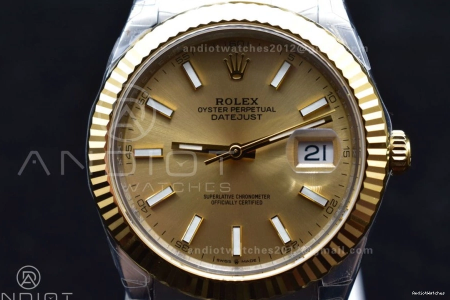 VS AllSeason 1:1 on 904L 600 DateJust VSF Bracelet SS Edition 41 Dial YG Best Oyster YG 126333 0216